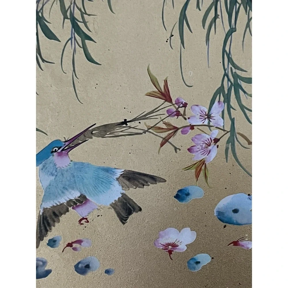 Chinoiserie Gold Floral Bird Trinket Tray Elite Trays Made In England